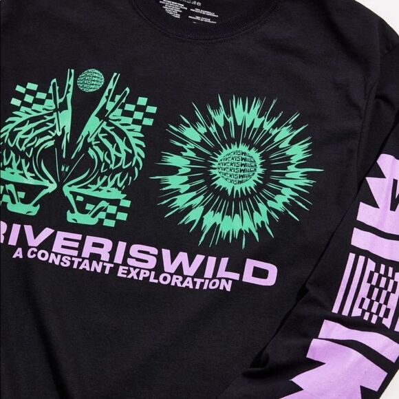 NEW RIVERISWILD Constant Exploration Long Sleeve Men's Shirt T-Shirt Tee S - Picture 2 of 2